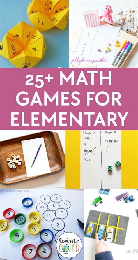 25+ DIY Math Games for Elementary Students .